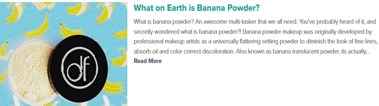 what is banana powder